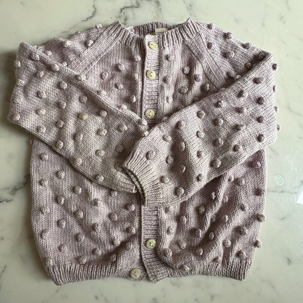 Misha + Puff Wool Popcorn Cardigan